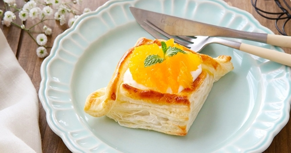 トースターで作る!「オレンジチーズパイ」